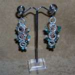 ORECCHINI CON AGATA VERDE