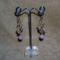 ORECCHINI CON QUARZO ROSA