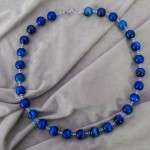 COLLANA CON AGATA BLU