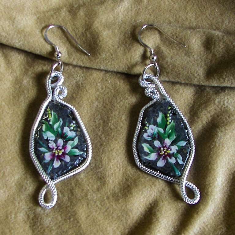 ORECCHINI IN PIETRA LAVICA