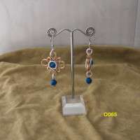 ORECCHINI CON AGATA BLU