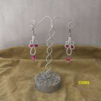 ORECCHINI CON AGATA ROSSA