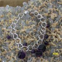 BRACCIALE MAGLIA CON AMETISTA