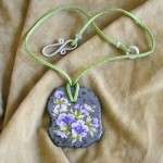 Collana di calcedonio con perle