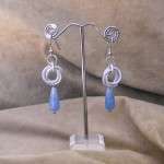 ORECCHINI CON QUARZO AZZURRO