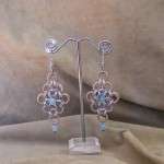 ORECCHINI CON QUARZO AZZURRO