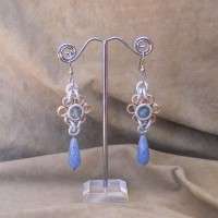 ORECCHINI CON QUARZO AZZURRO