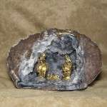 PRESEPE SU GEODE DI QUARZO