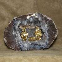 PRESEPE SU GEODE DI QUARZO