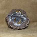 PRESEPE SU GEODE DI QUARZO