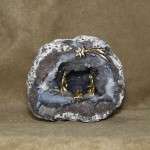 PRESEPE SU GEODE DI QUARZO