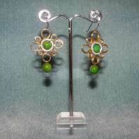 ORECCHINI CON AGATA VERDE