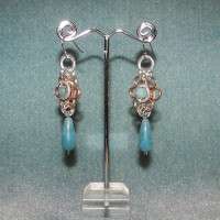 ORECCHINI CON QUARZO AZZURRO