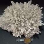 Quarzo ialino con calcite