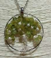Ciondolo con Perle e Olivina