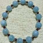 Bracciale in quarzo azzurro