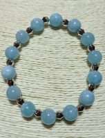 Bracciale in quarzo azzurro