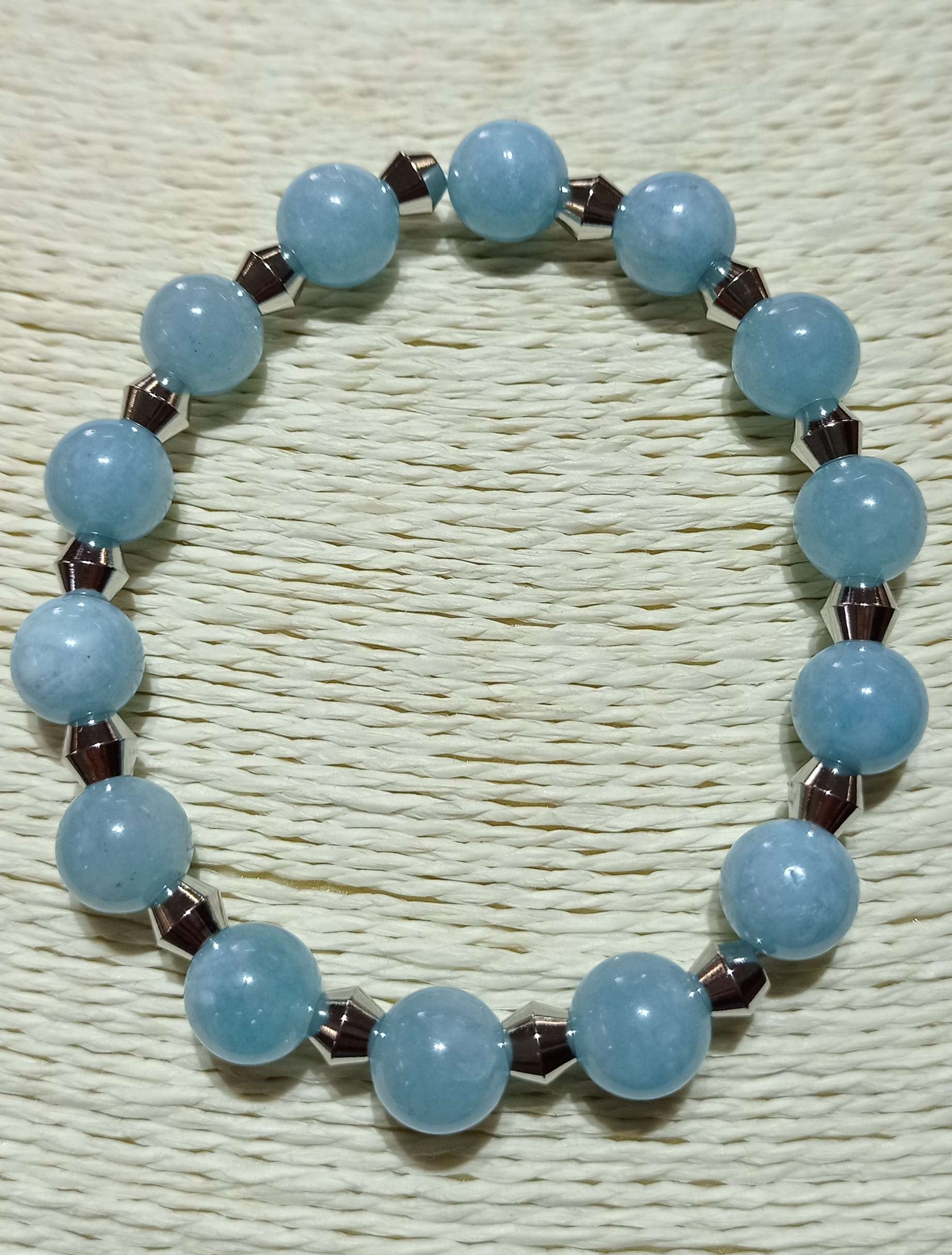Bracciale in quarzo azzurro