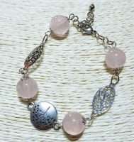 Bracciale in Quarzo Rosa