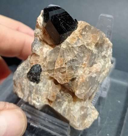 TORMALINA NERA SU QUARZO