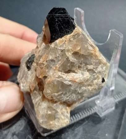 TORMALINA NERA SU QUARZO