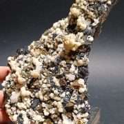 QUARZO IALINO CON BLENDA E CALCOPIRITE