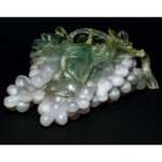 BUSTO DI GUERRIERO IN MATRICE CON SMERALDI