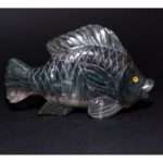 BUSTO DI GUERRIERO IN MATRICE CON SMERALDI