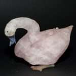 CIGNO IN QUARZO ROSA