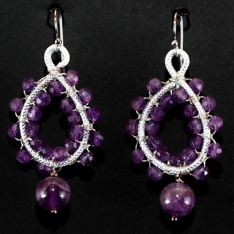 Orecchini con ametista