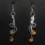 Orecchini con opale di fuoco