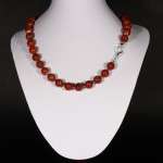 Collana con diaspro rosso