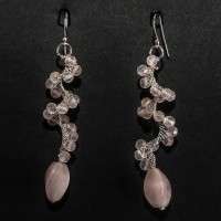 ORECCHINI CON QUARZO ROSA