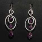 ORECCHINI CON AGATA ROSSA