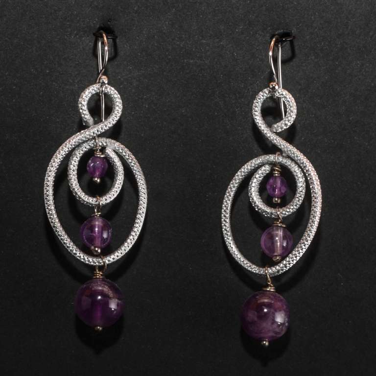 ORECCHINI CON AMETISTA