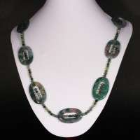 COLLANA CON AGATA MUSCHIATA