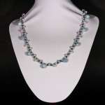 COLLANA CON ACQUAMARINA E PERLE