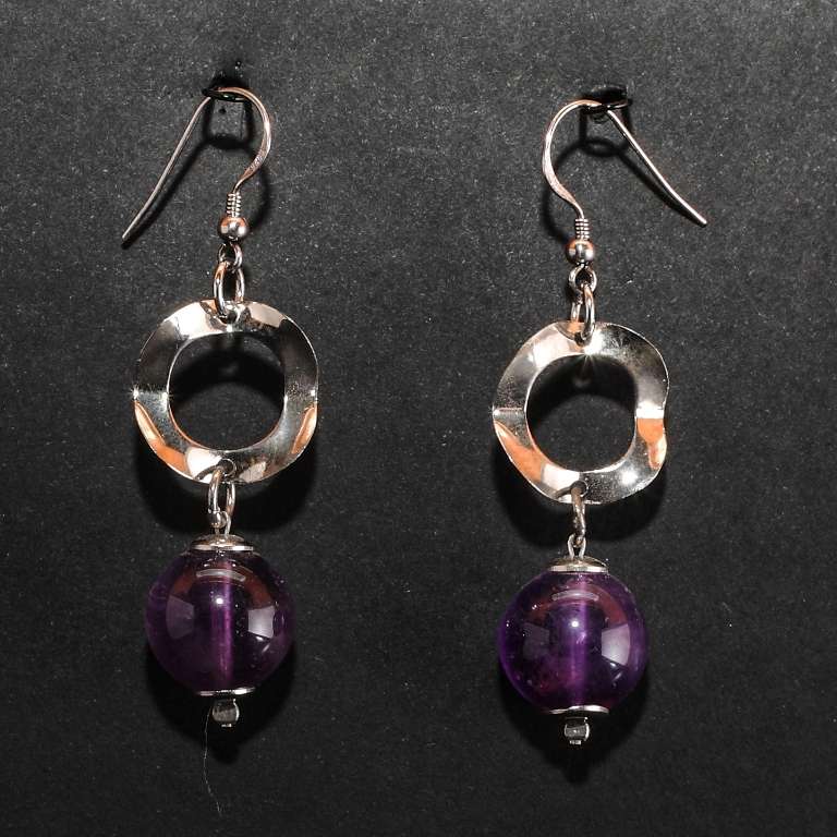 ORECCHINI CON AMETISTA