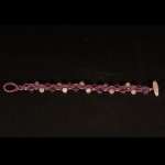 Bracciale con quarzo rosa e ametista