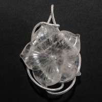 Ciondolo con quarzo ialino