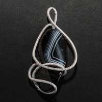 Ciondolo con onice striato