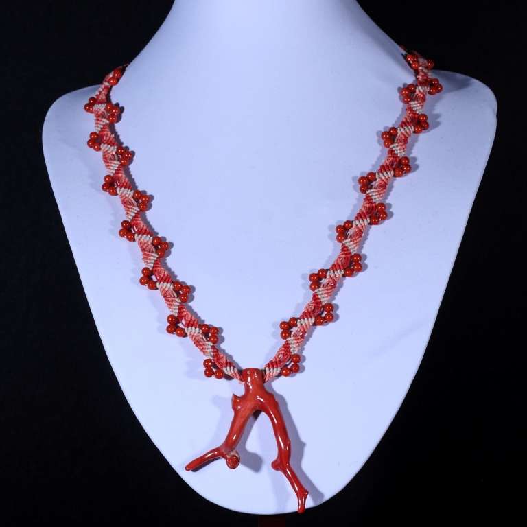 COLLANA CON CORALLO ROSSO MEDITERRANEO