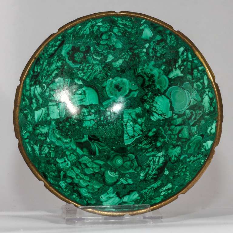 Ciotola circolare malachite