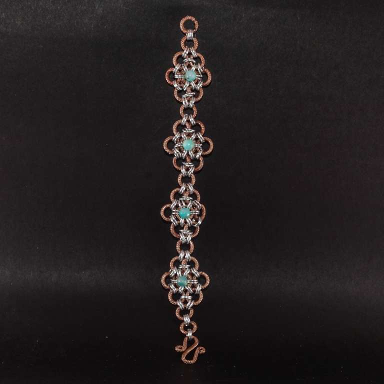 Bracciale con agata azzurra