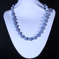 COLLANA CON CALCEDONIO AZZURRO