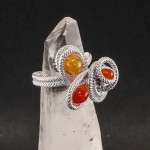 Anello con opale di fuoco