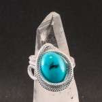 Anello con acquamarina e perle