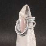Anello con quarzo rosa