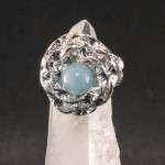 Anello con quarzo rosa