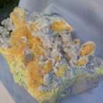 ARAGONITE VERDE-AZZURRA con ZOLFO